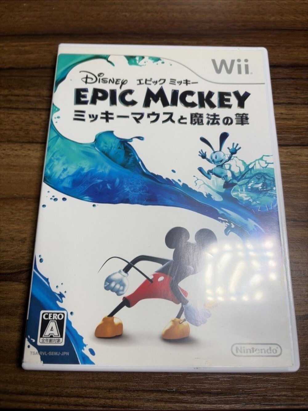 Disney Epic Mickey: Mickey Mouse to Mahou no Fude Nintendo Wii Used JP w/ Case